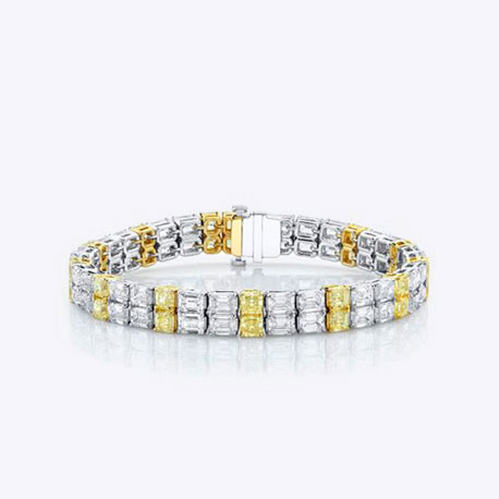 Diamond and Topaz Bracelet