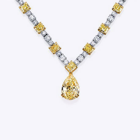 Diamond and Topaz Necklace